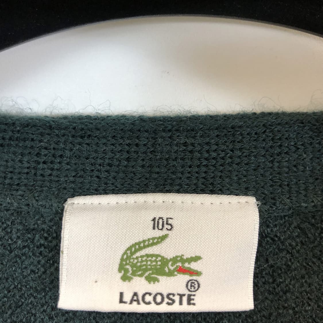 라코스테 울 100% 크롭 오버가디건 105  상품이미지5