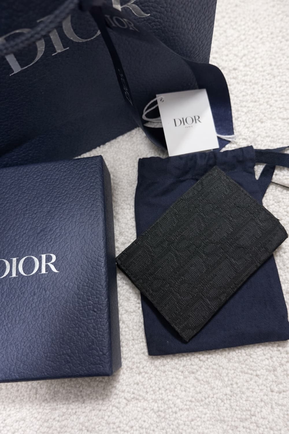 디올 오블리크 오거나이저 카드지갑 블랙 백화점 풀구성 상품이미지2