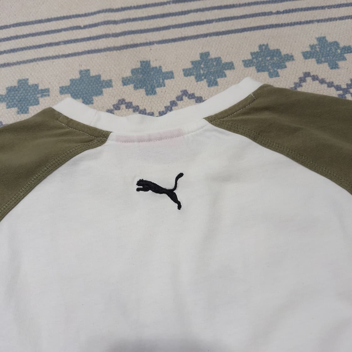 PUMA 퓨마 푸마 JP 카키 화이트 나그랑 레글런 올드스쿨 긴팔 티셔츠 상품이미지9