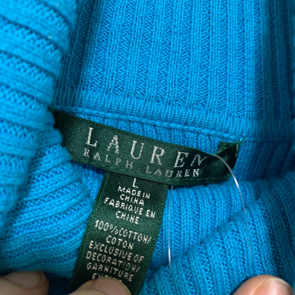 로렌 랄프로렌 모크넥 하이넥 스트라이프 빈티지 니트 상품이미지4