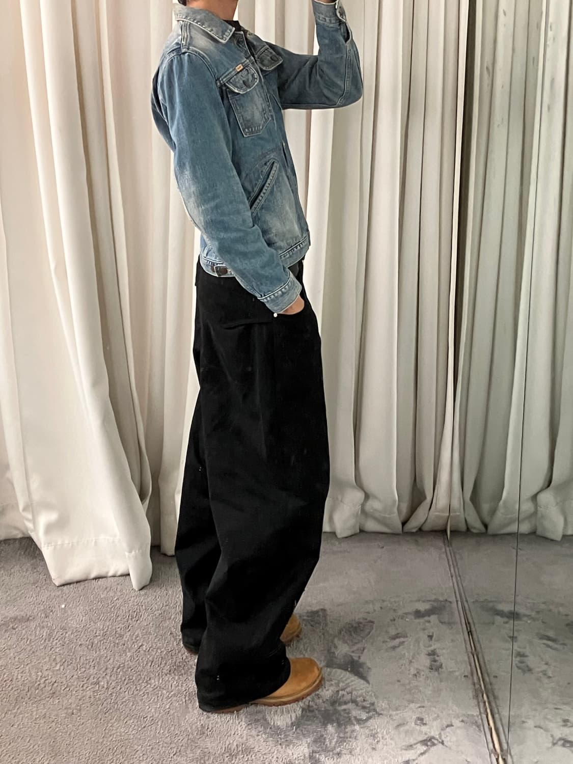 Wrangler 랭글러 24mjz 라이트 워시 데님 자켓 M 상품이미지6