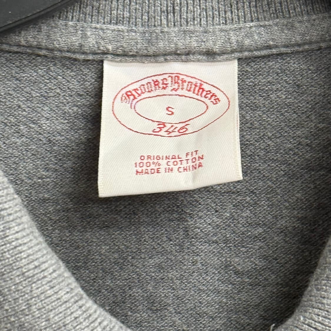 브룩스브라더스 긴팔 폴로 셔츠 그레이 S 상품이미지2