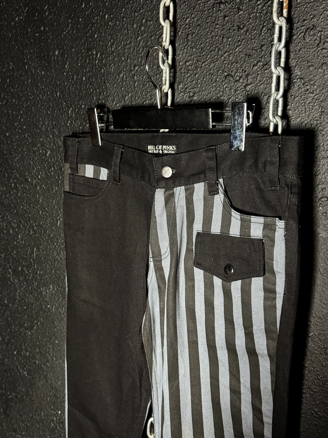 HELL CAT PUNKS – Striped Skinny Pants  상품이미지2