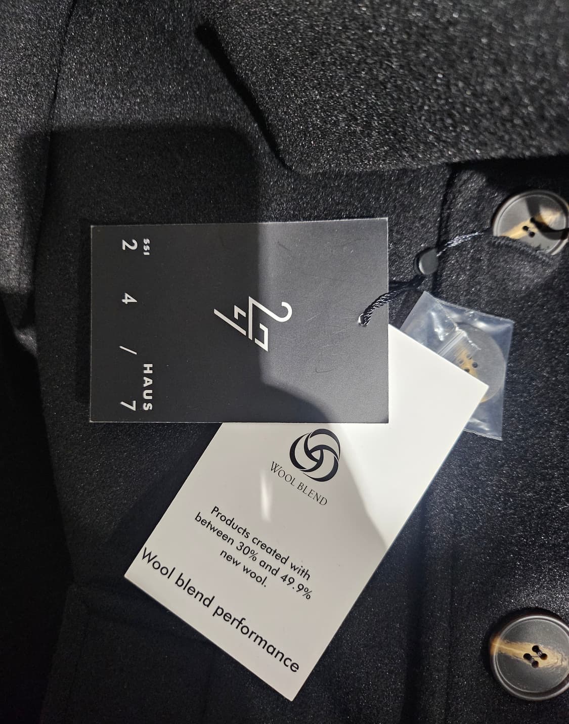 EVERYWHERE 24/7 HAUS 남성 더블 코트 SSI 2 상품이미지4