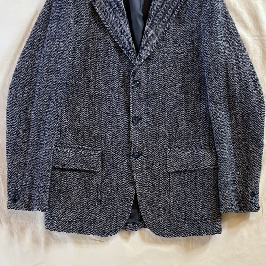 60s USA Eddie Bauer Harris Tweed 헤링본 자켓 상품이미지3