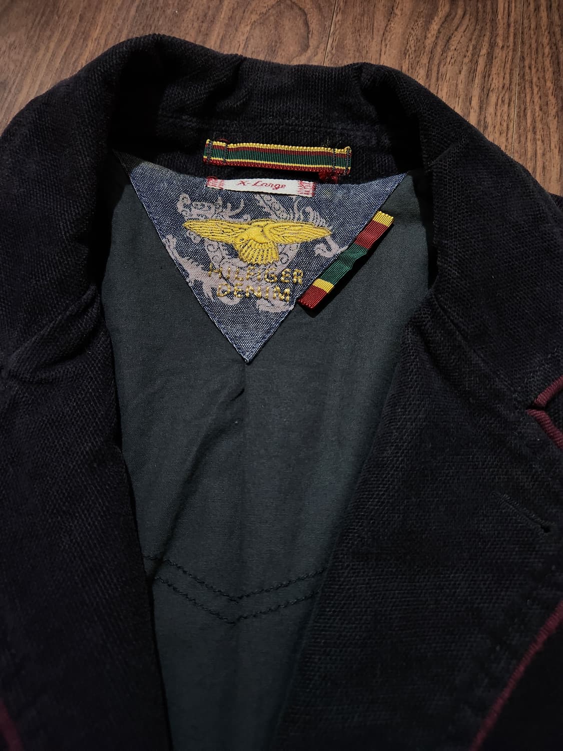 타미힐피거 코듀로이 와펜 자켓XL 상품이미지3