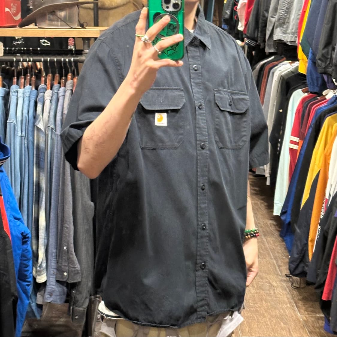 [HI] 칼하트 반팔셔츠 블랙 상품이미지4