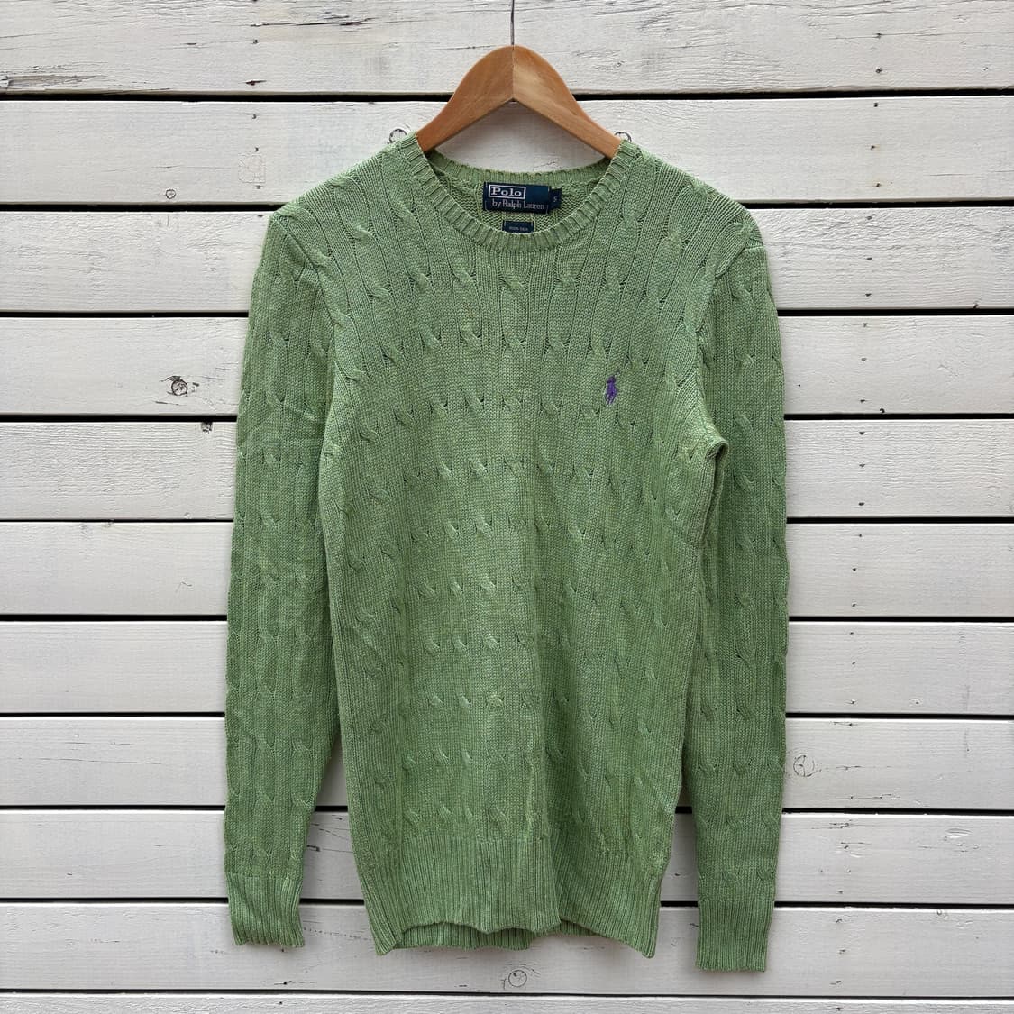Polo 폴로 케이블 꽈배기 실크 니트 상품이미지1