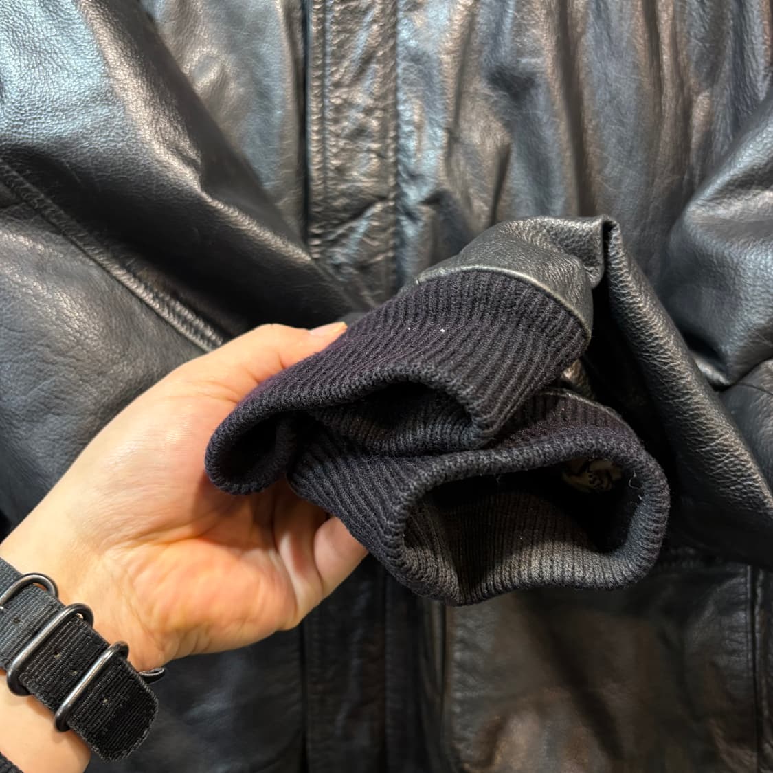 [L] VINTAGE 빈티지 A-2 가죽 자켓 상품이미지2