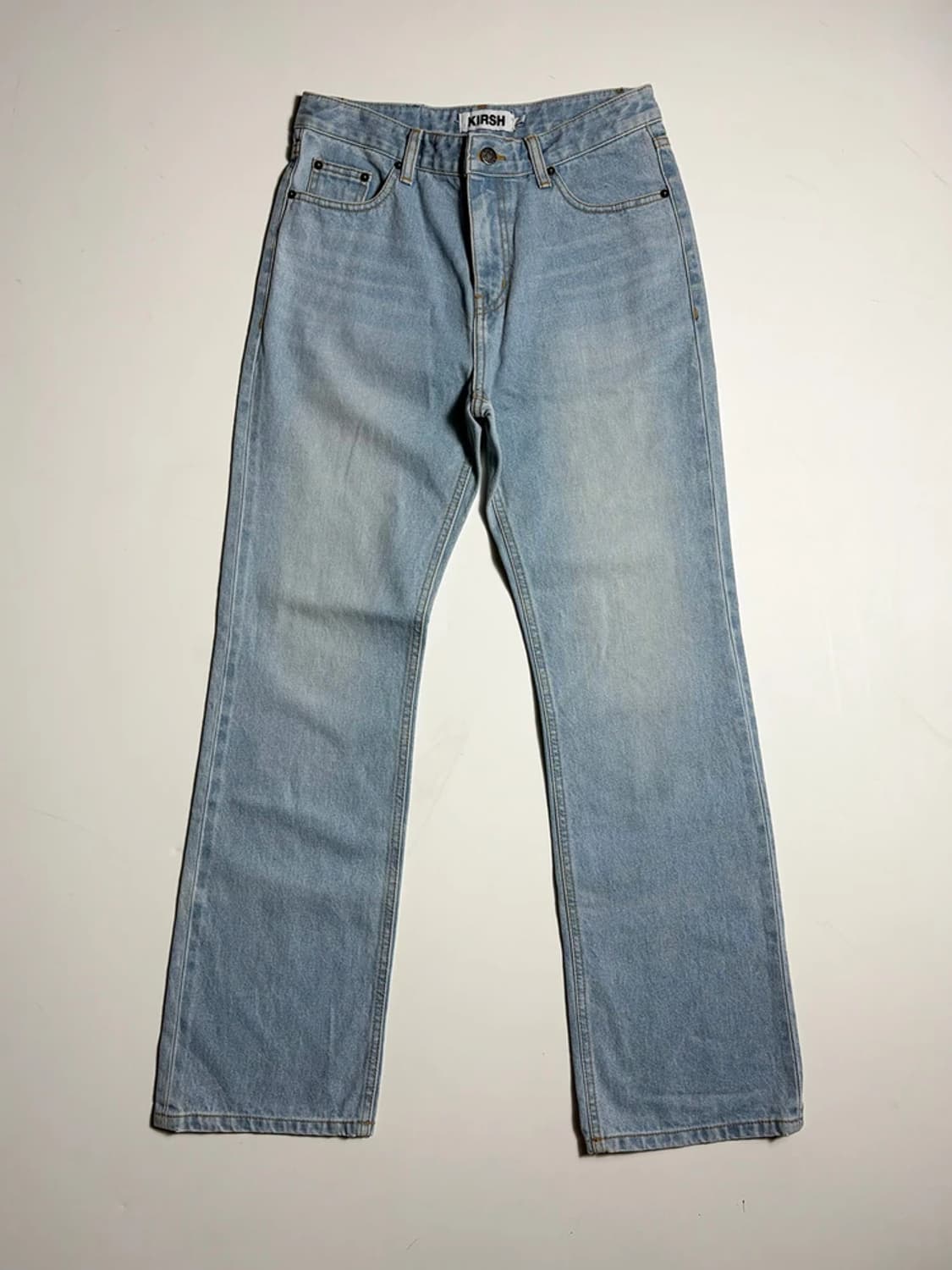 키르시 KIRSH 라이트 블루 워싱 부츠컷 데님 팬츠 R2150 상품이미지1