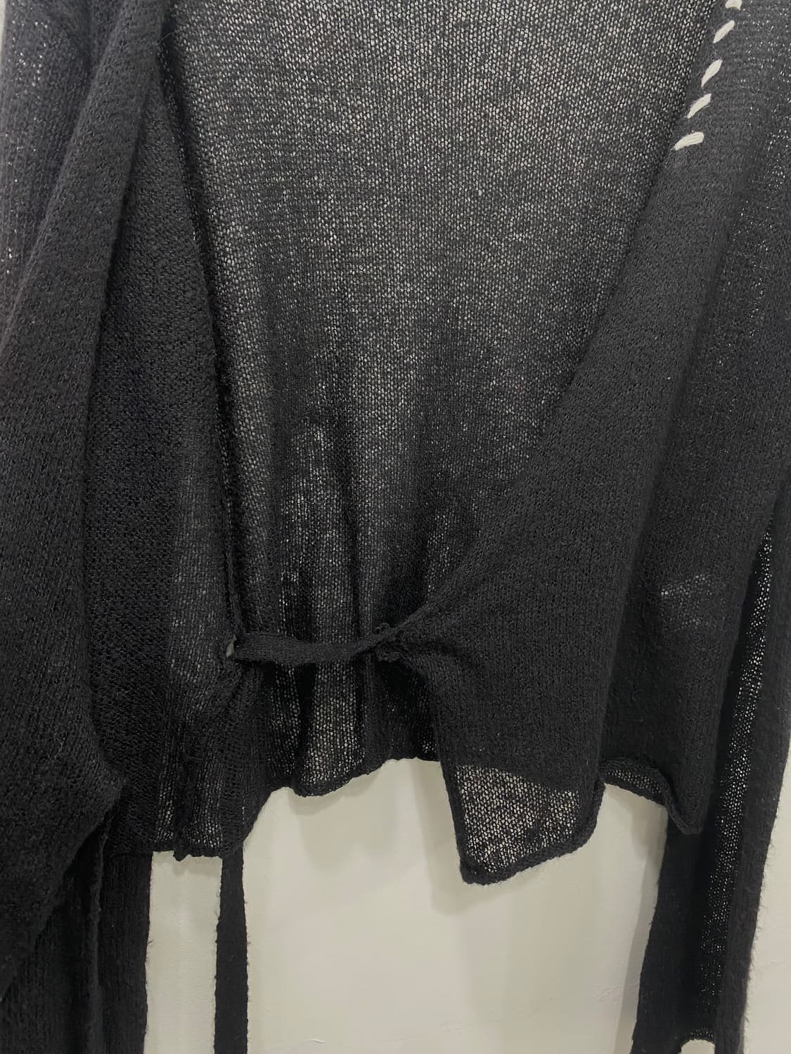 마뗑킴 랩 가디건 블랙 F 상품이미지5