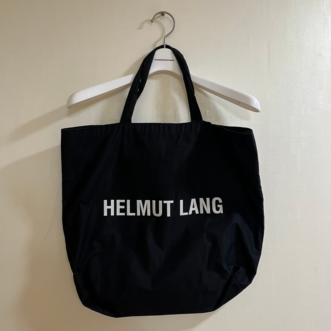 Helmut lang 헬무트랭 블랙 로고 토트백 상품이미지1