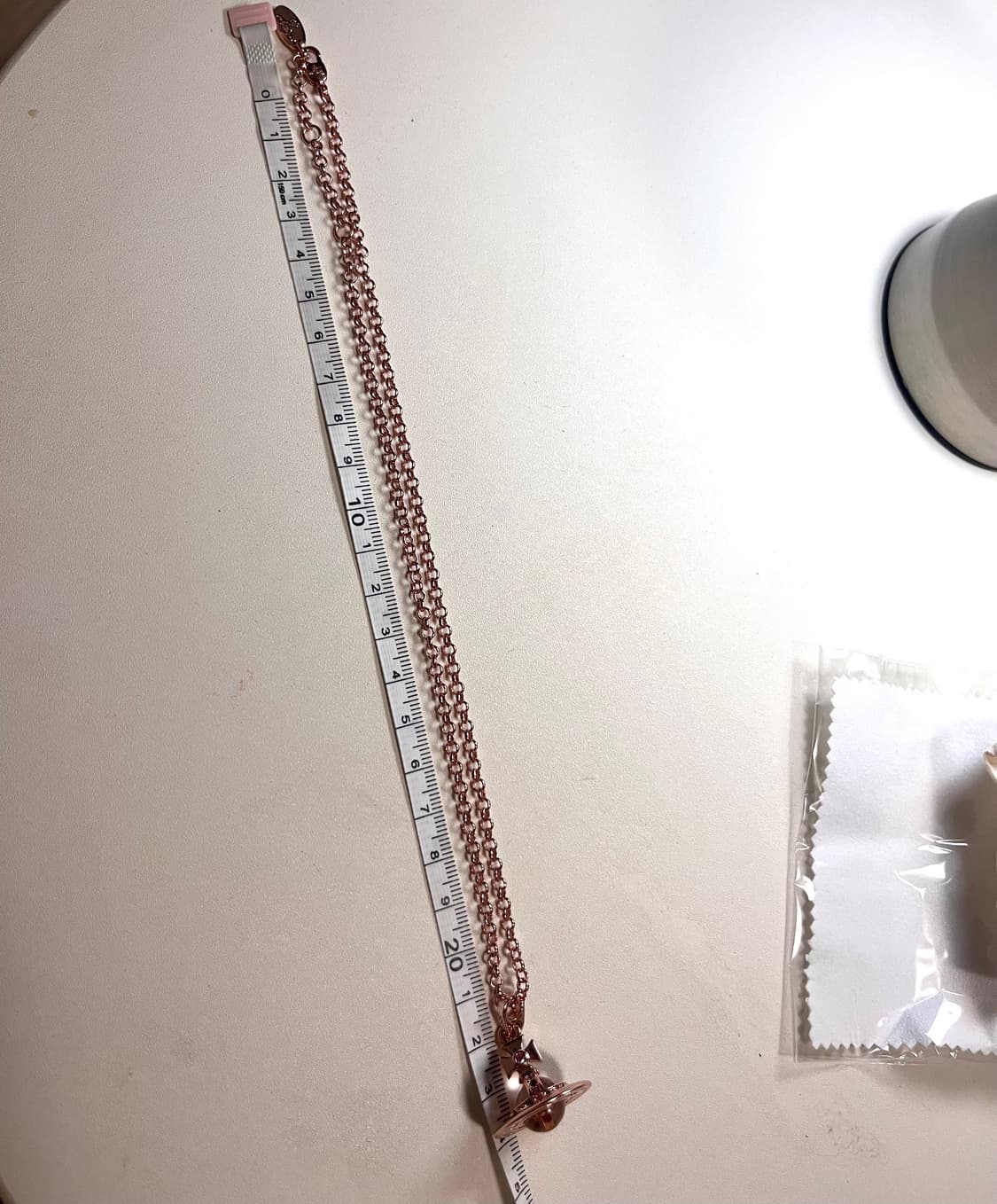 비비안웨스트우드 뉴 타이니 로즈골드orb  목걸이 상품이미지9