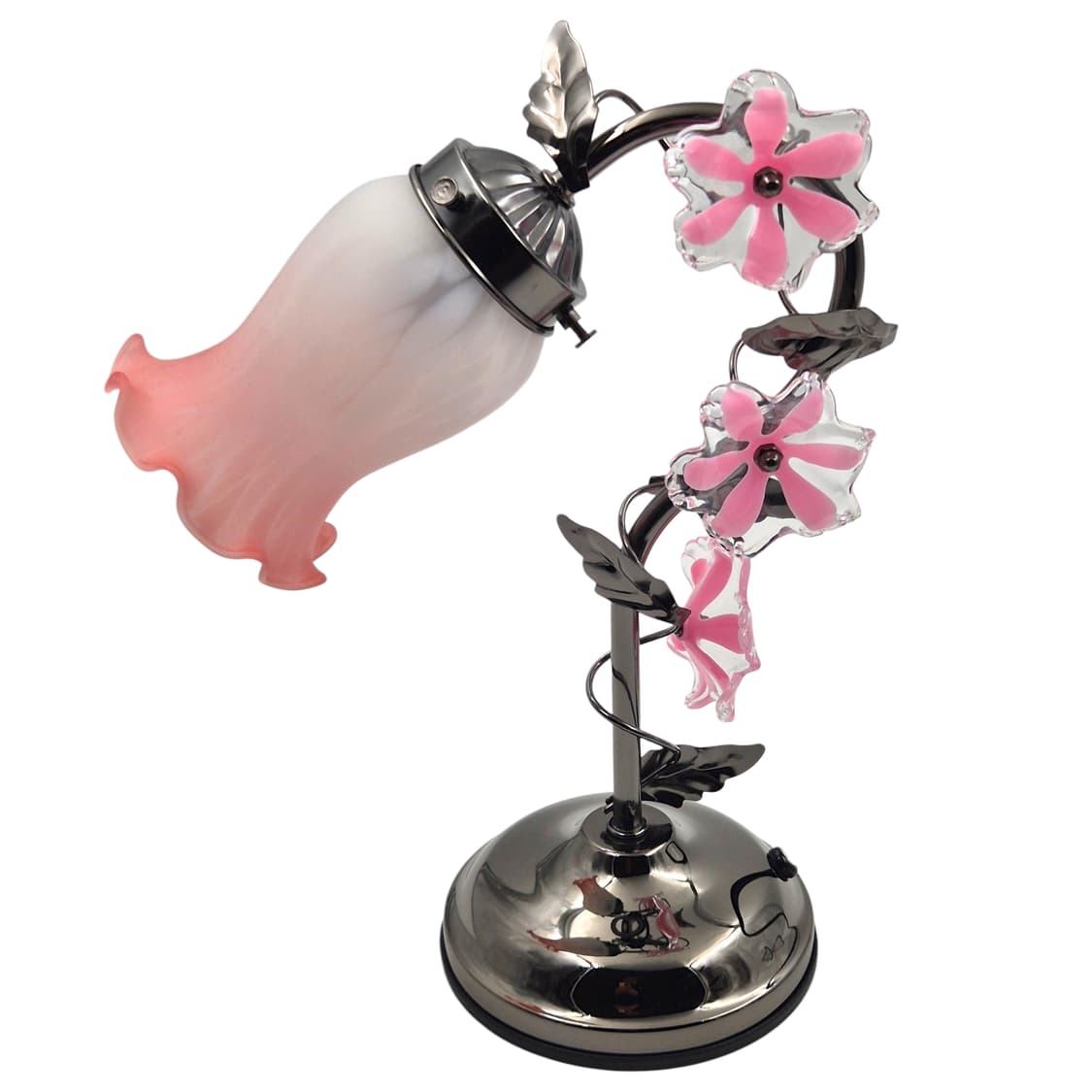 00s 레트로 불투명 프릴 쉐이드 핑크 꽃잎 램프 상품이미지2