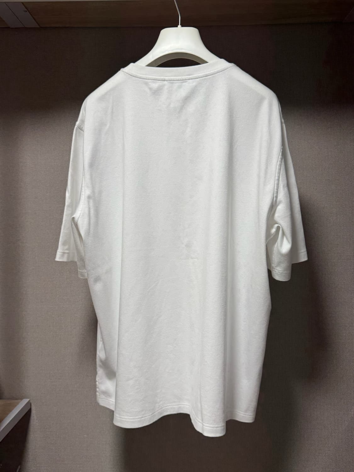 에르메스 H 퍼즐 램스킨 디테일 코튼 크루넥 티셔츠 화이트 L 상품이미지9