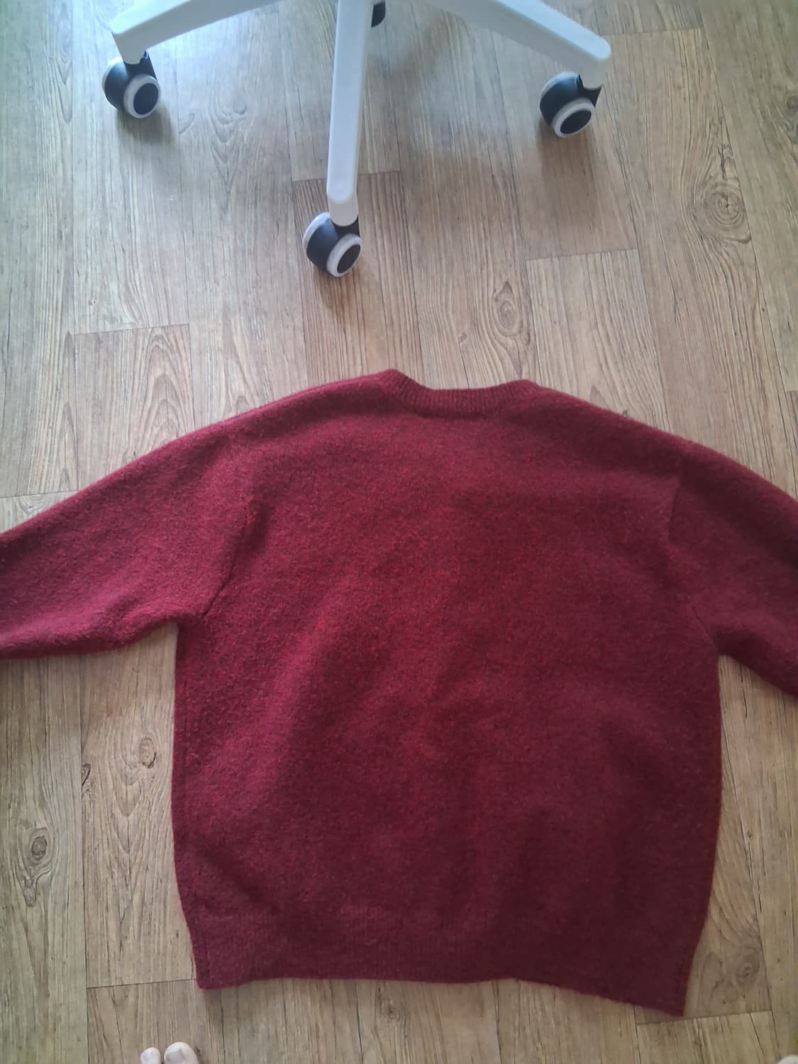 어베인 울 크롭 니트 가디건 [RED] 상품이미지3