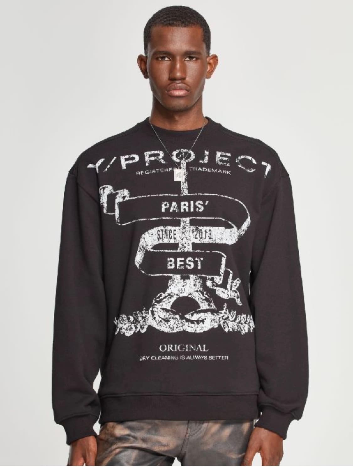 와이프로젝트 파리 로고 스웨트셔츠 상품이미지2