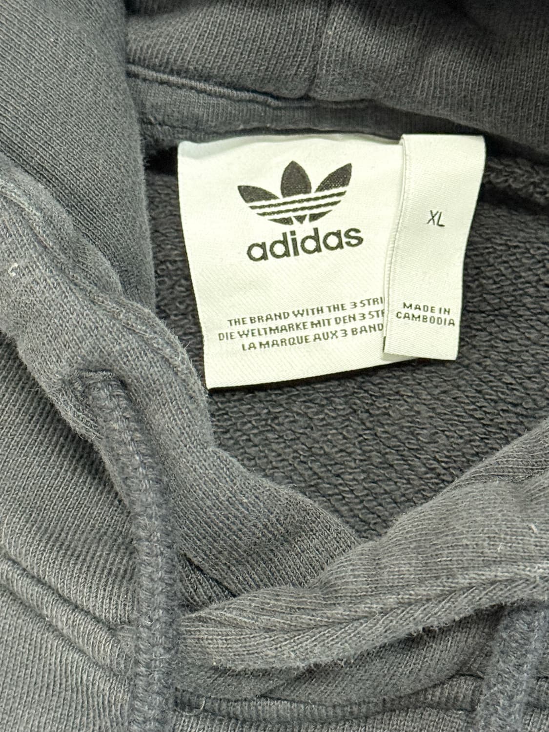 (XL) 아디다스 오리지날 후드 티 블랙 상품이미지3