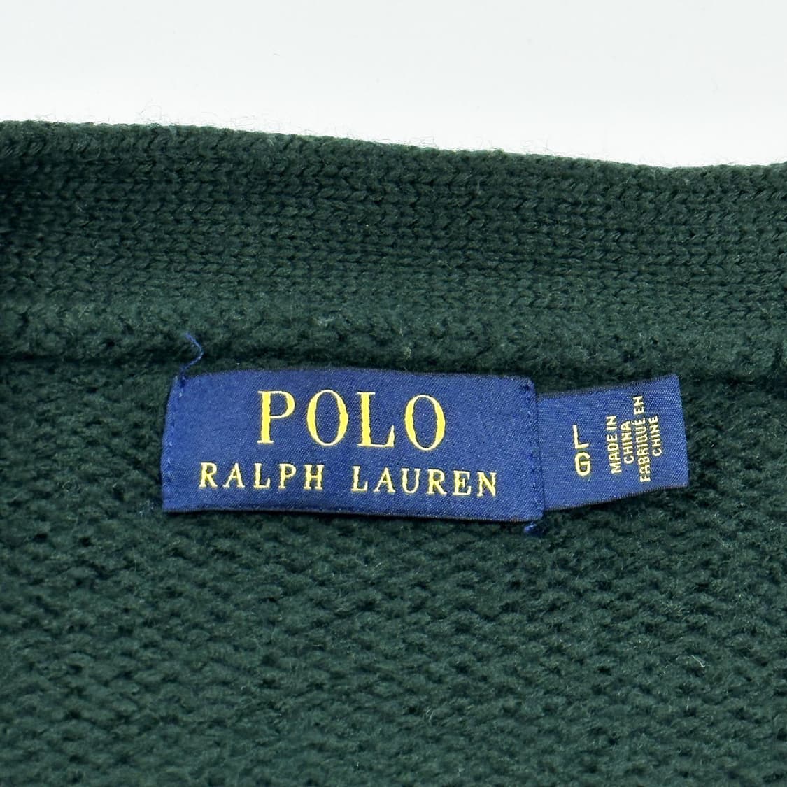 폴로 랄프로렌 클래식 패치 헤비 울 니트 가디건 실측M 상품이미지7
