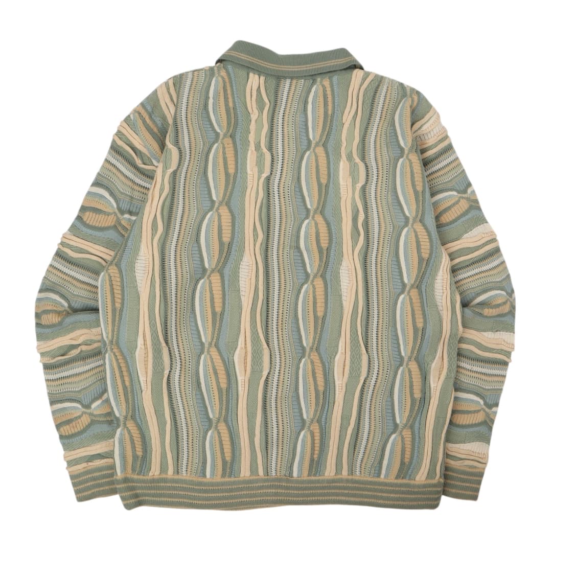 쿠지 카라 케이블 버튼업 니트 스웨터 상품이미지5