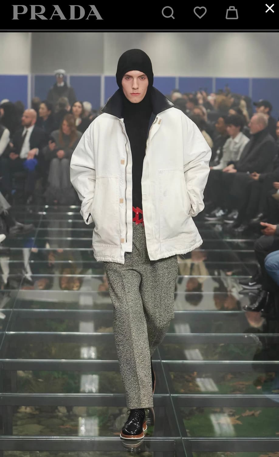 24fw 프라다 캔버스 올드 워크자켓 상품이미지1