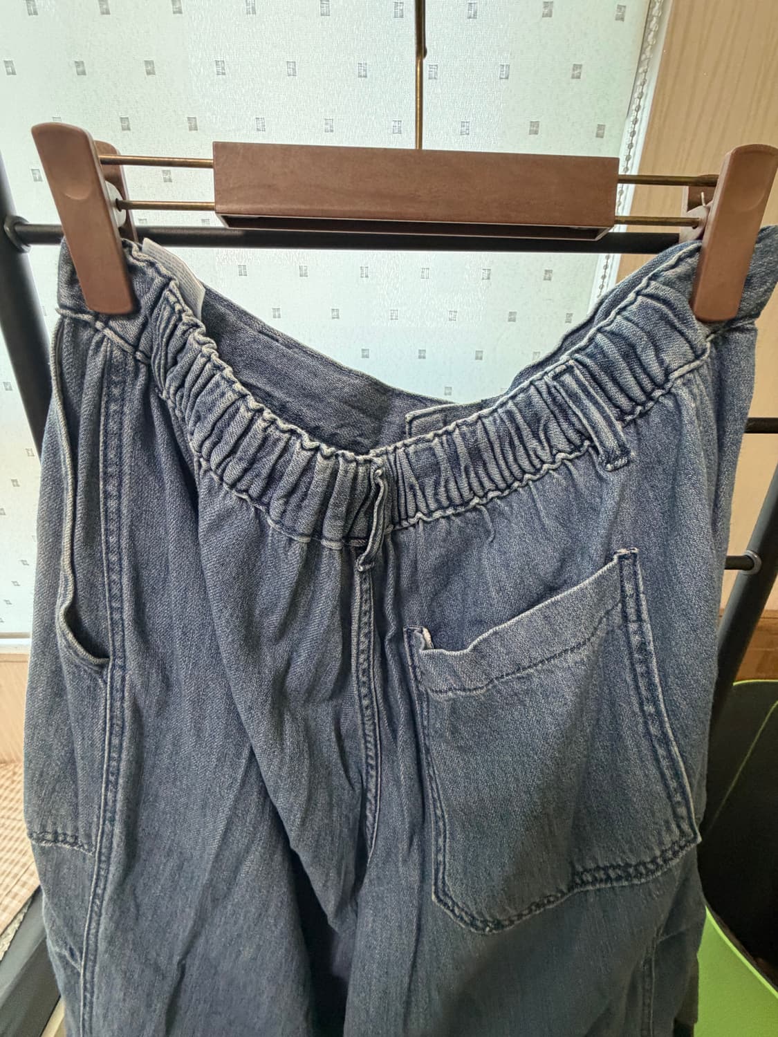 피그먼트 스트랩 데님팬츠(봄여름 원단) 상품이미지7