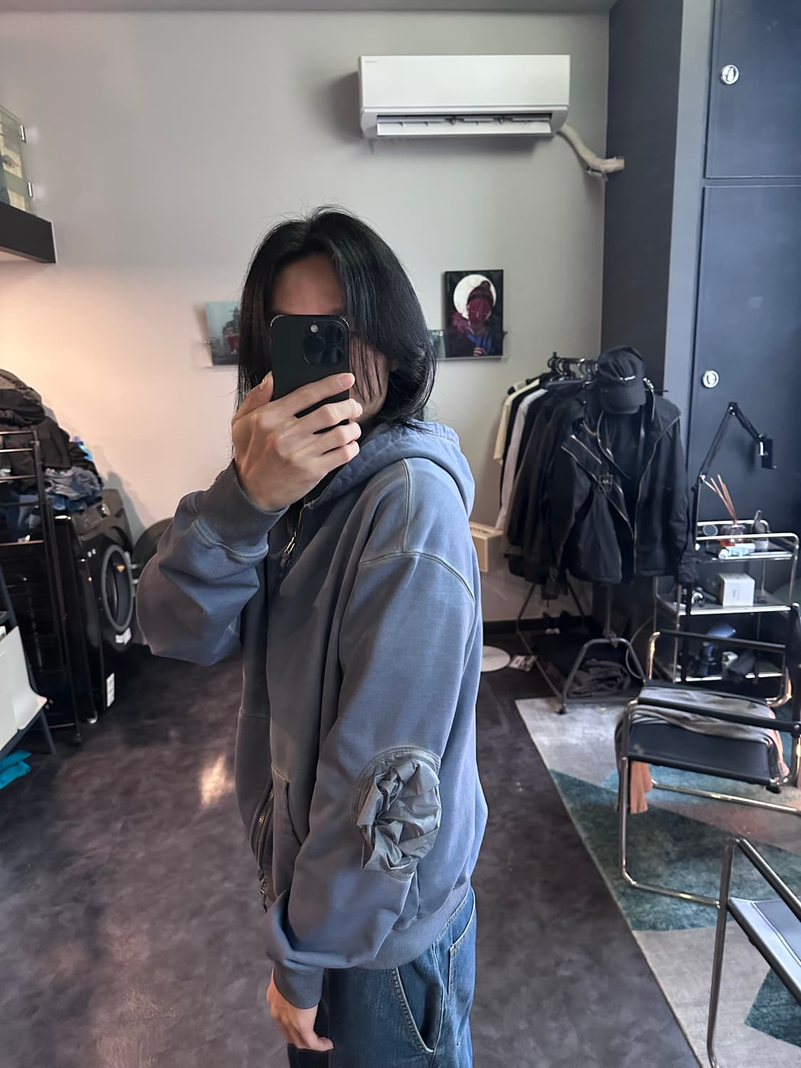 강정석 오리가미 패턴 후드 상품이미지2