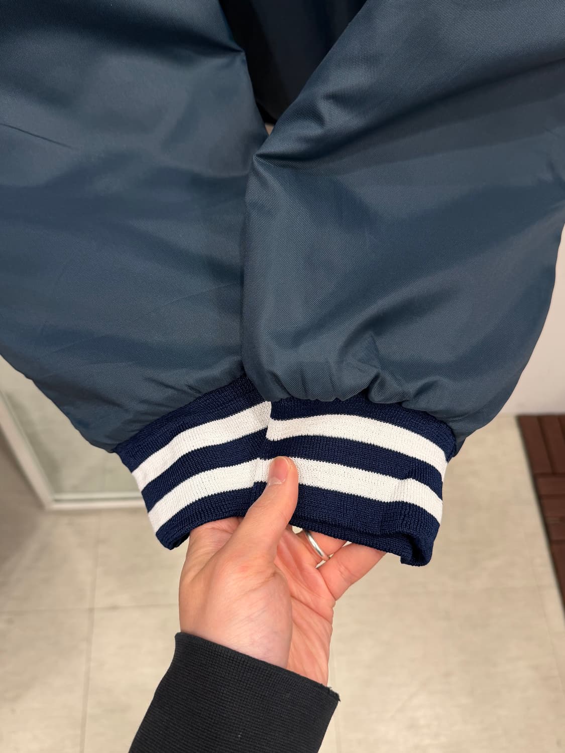 90s Holloway 나일론 쿼터 집업 아노락 후드 웜업 (USA) 상품이미지5