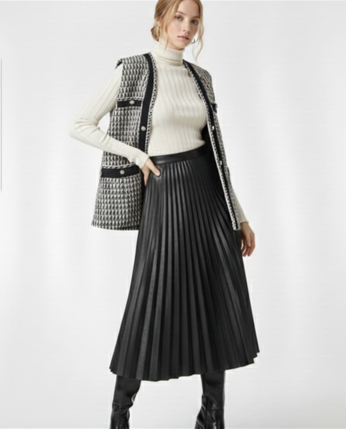 [새상품]maje 마쥬 루렉스 트위드 베스트 55사이즈 상품이미지1