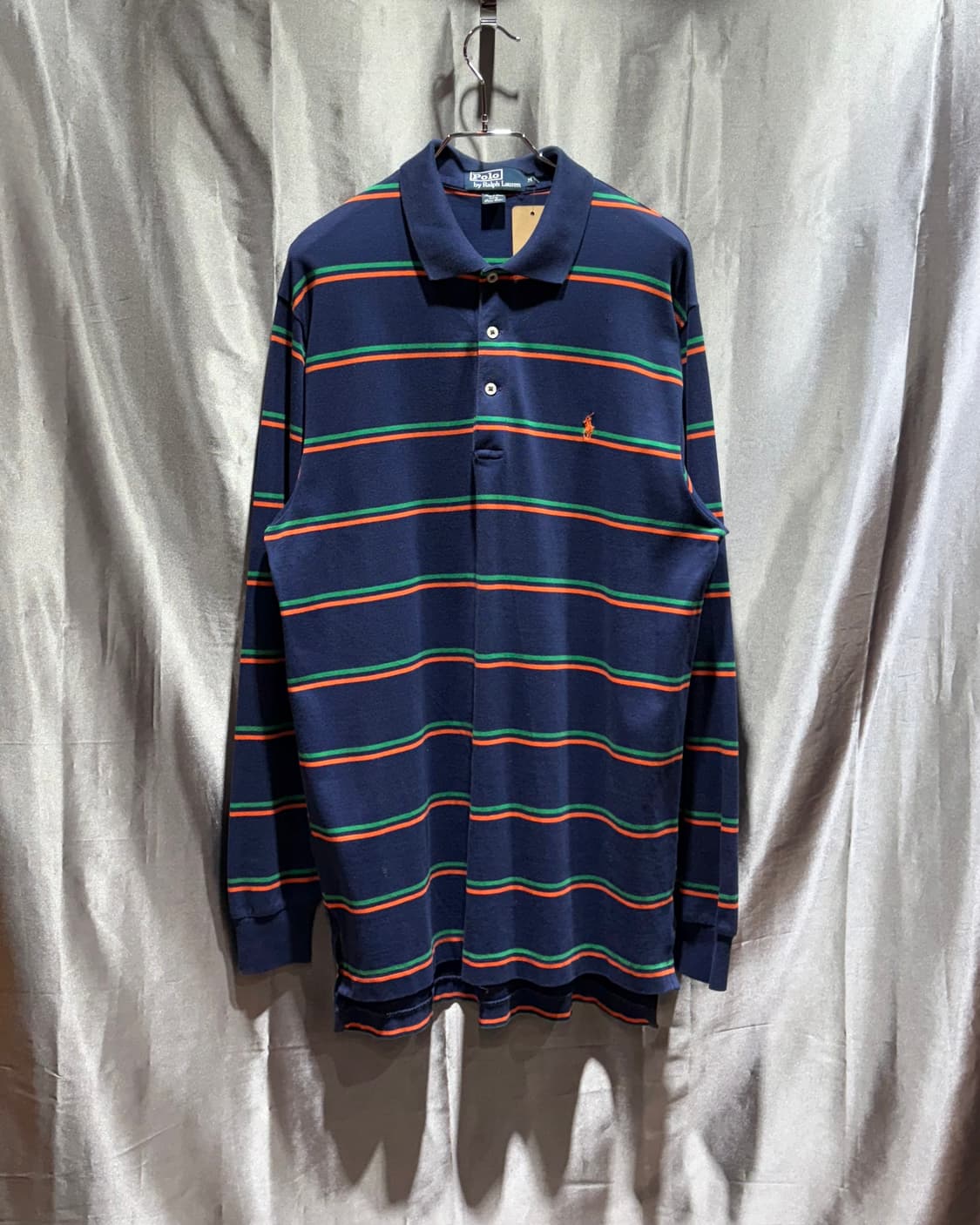 M 폴로랄프로렌 스트라이프 배색 카라 롱슬리브 상품이미지2