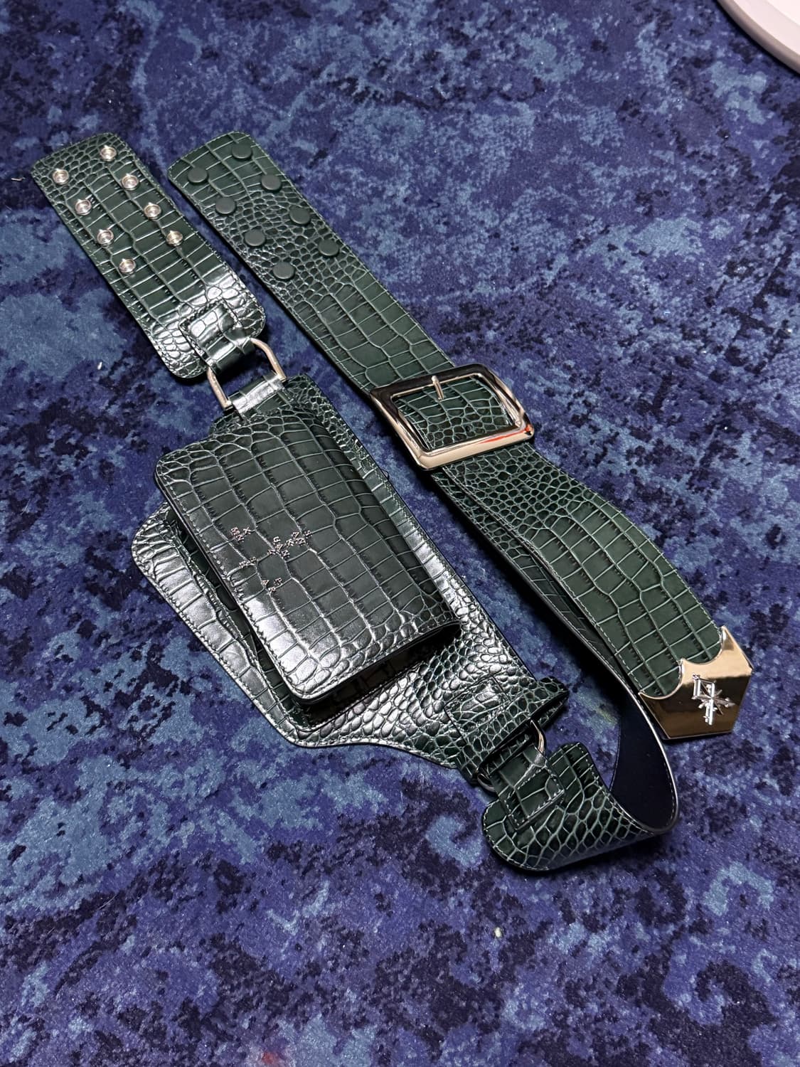 [OS]SANKUANZ 웨이스트벨트 다크그린 상품이미지7