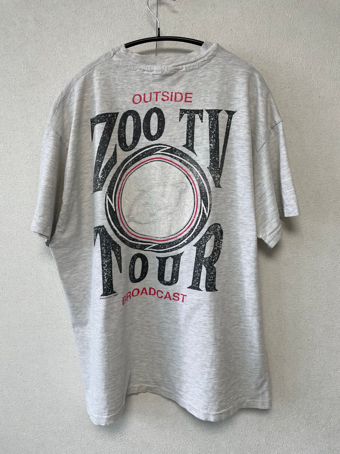 92‘ U2 zoo tv tour 빈티지 밴드 티셔츠 상품이미지1