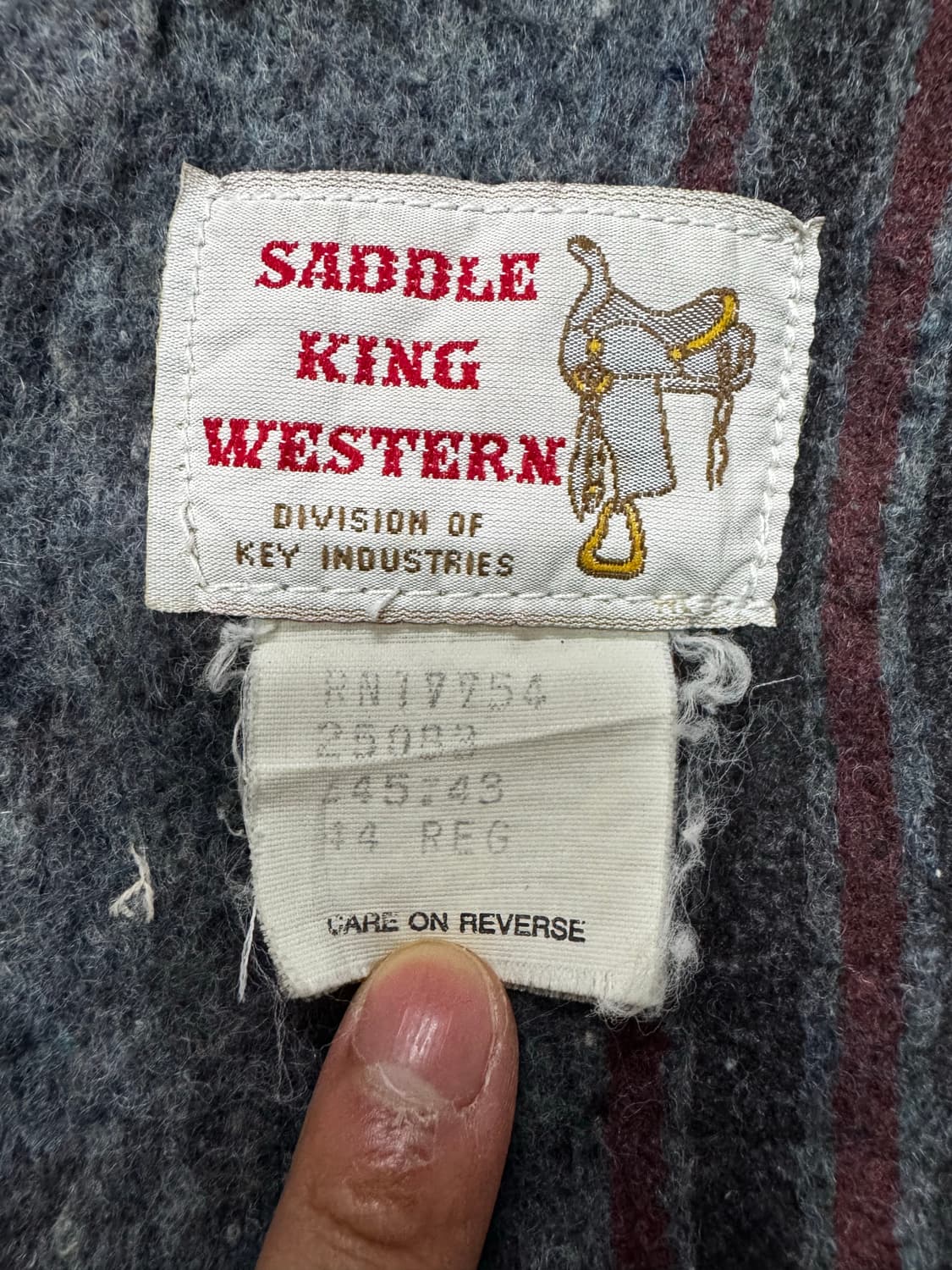 80s Saddle king 웨스턴 데님자켓 상품이미지5