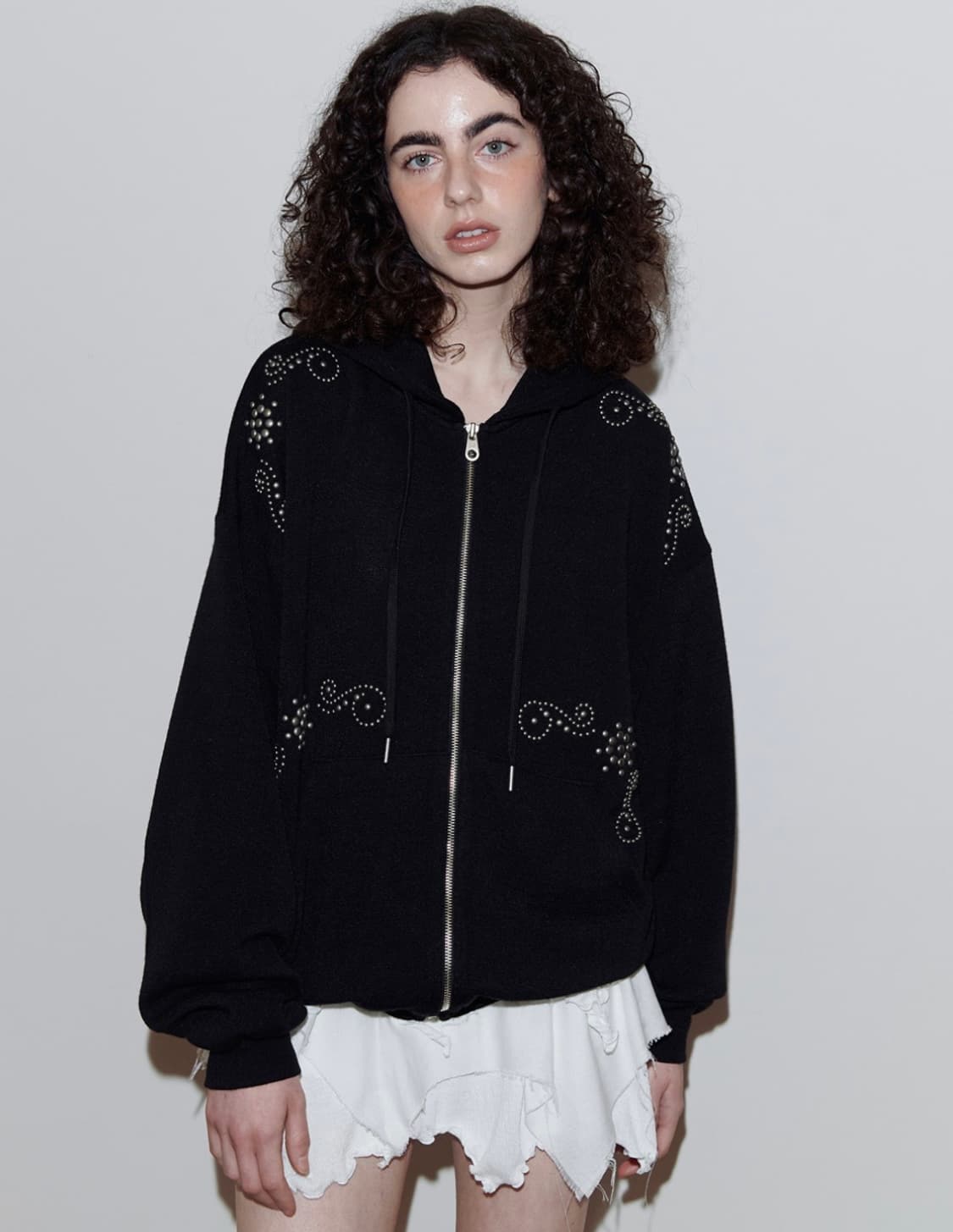 (이시안착용)빈티지 스틸 후드집업 상품이미지1