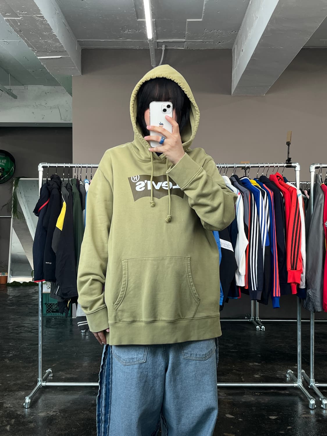 LEVI'S 로고 프린팅 후드 티셔츠 상품이미지3