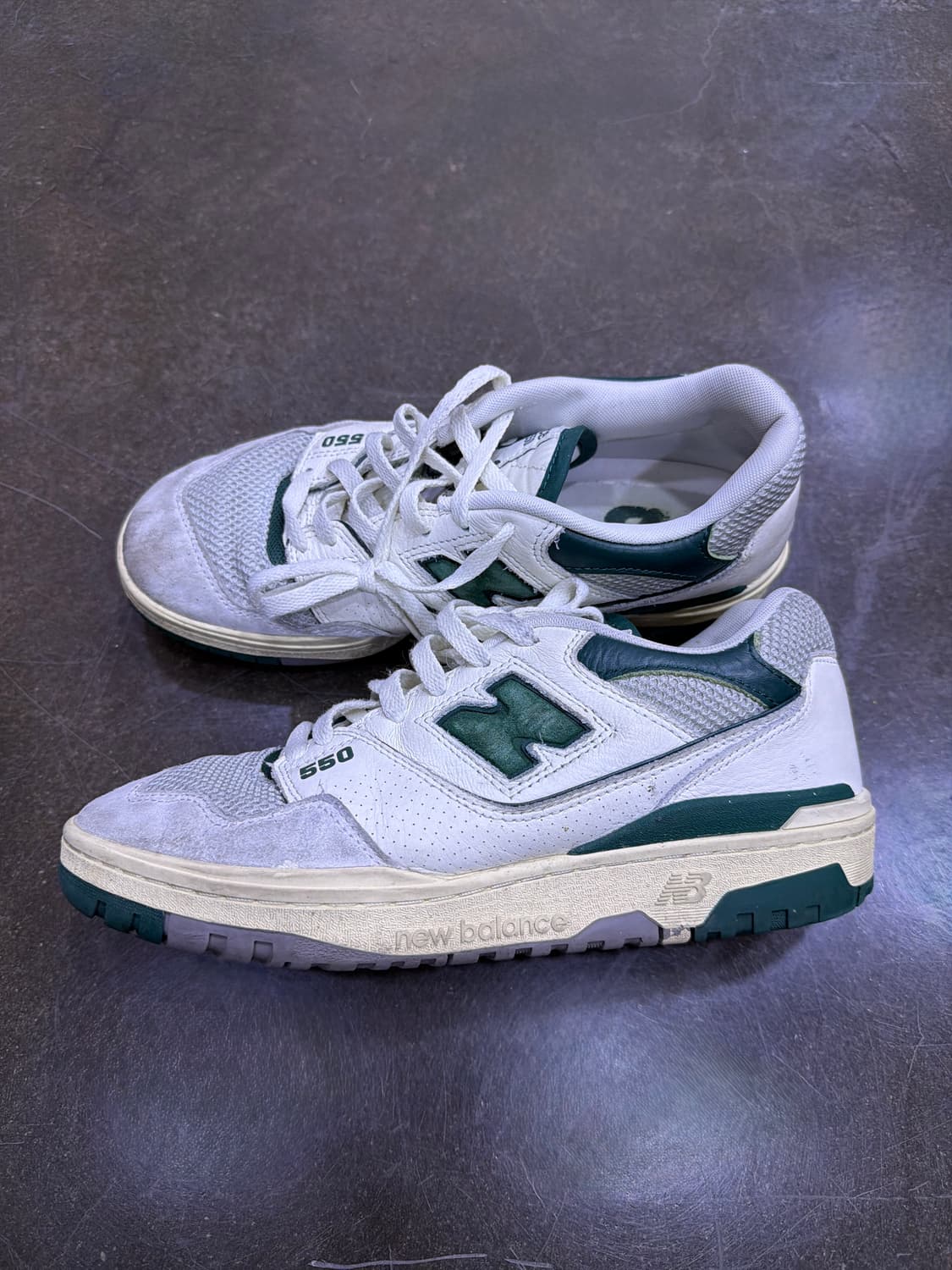 뉴발란스 550 화이트 그린 스니커즈 슈즈 270 상품이미지6