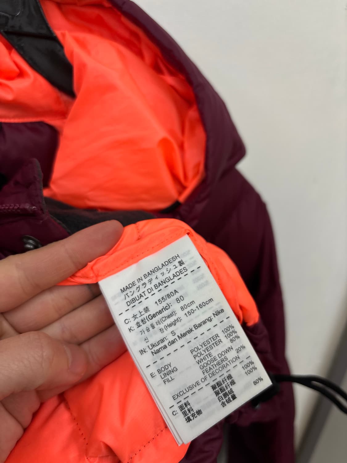 나이키 우먼 구스다운 하프 패딩 상품이미지6