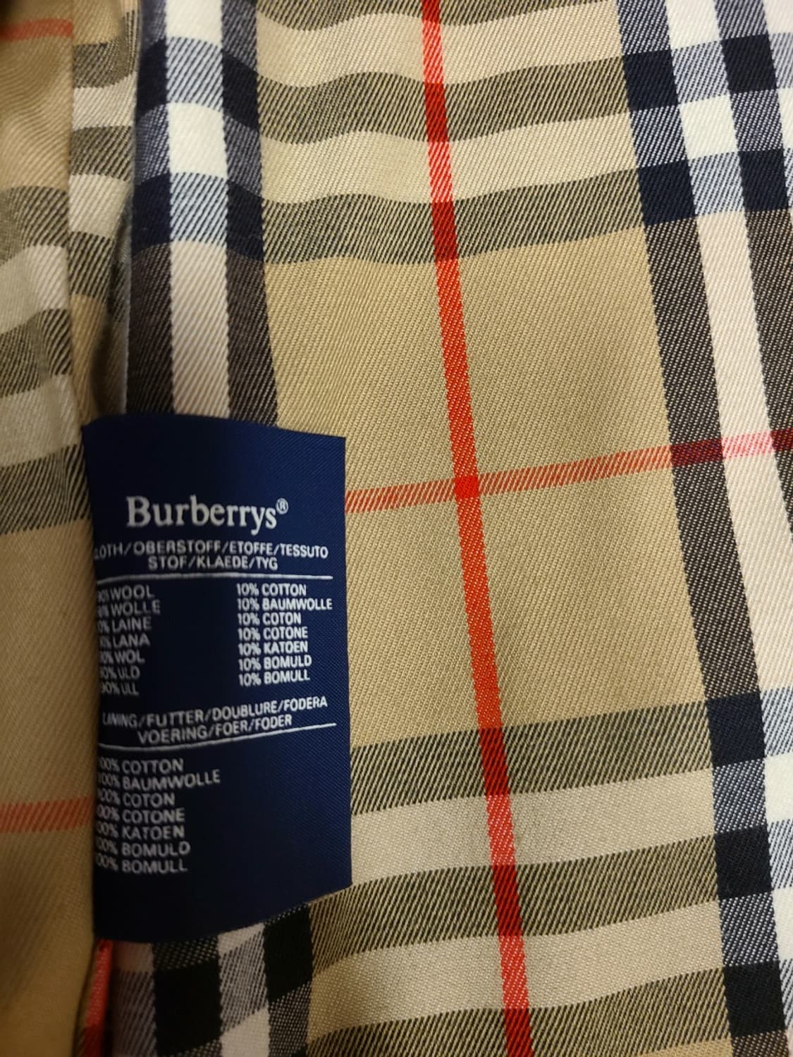 버버리 커버트울 래글런 코트 상품이미지8