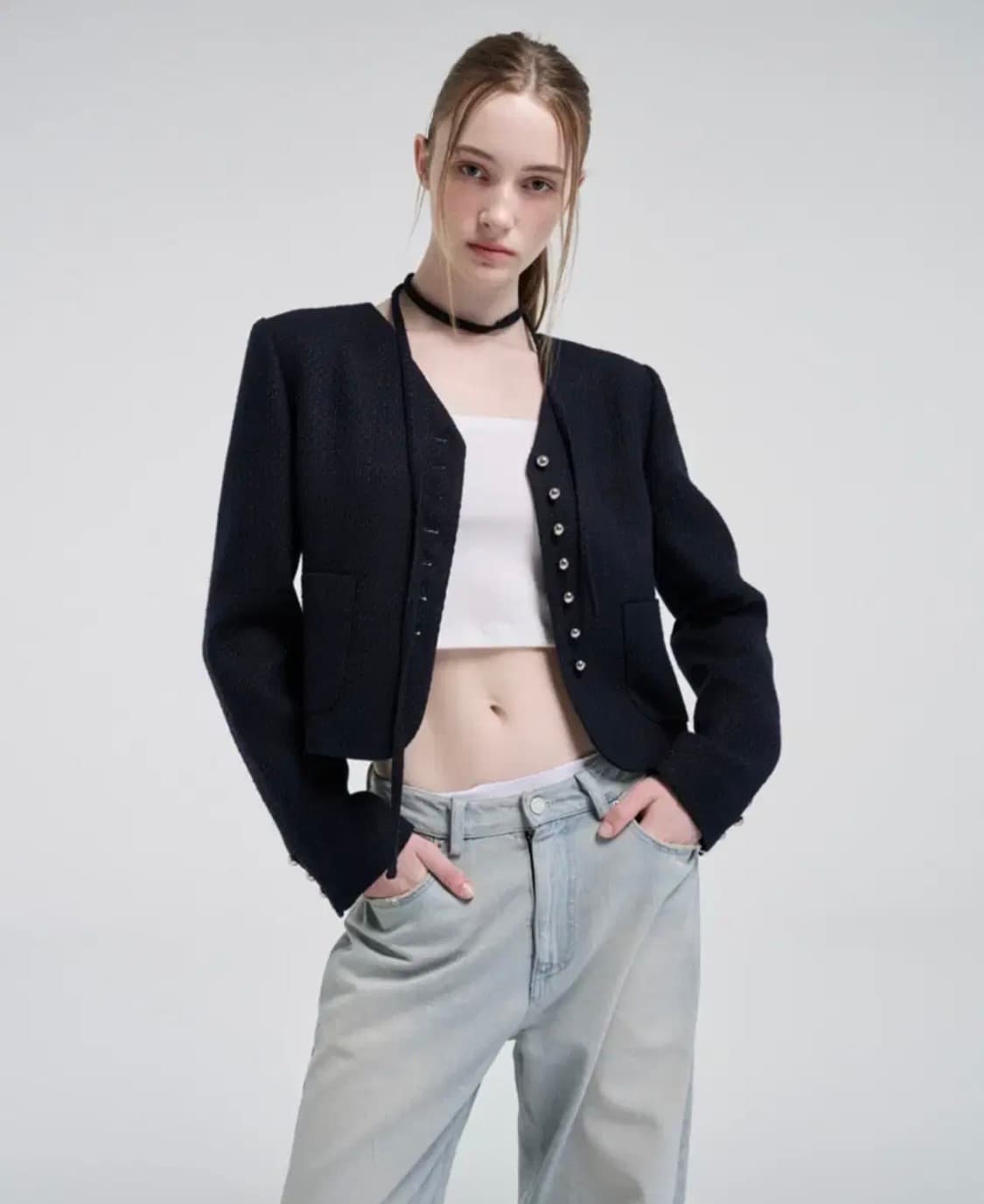 에트몽 트위드 자켓 상품이미지5