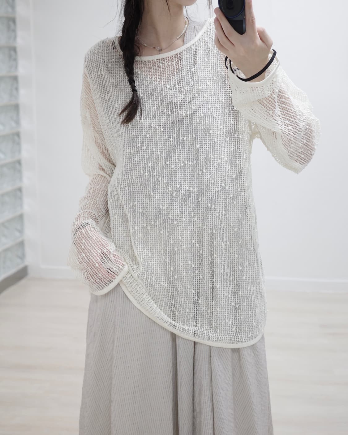 Ivory dot summer knit 상품이미지8