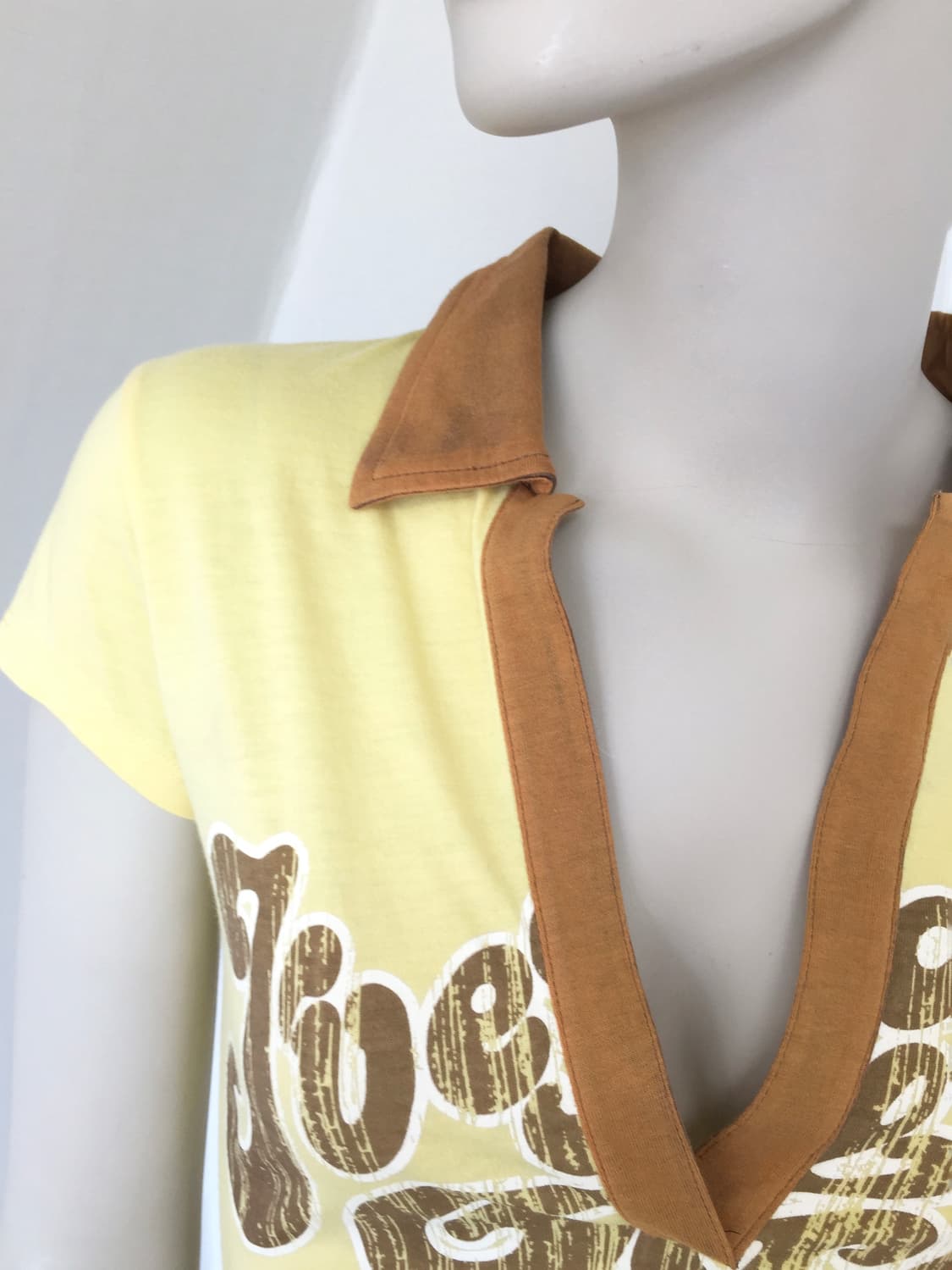 Miss Sixty Yellow Fitted Polo Shirt 상품이미지4