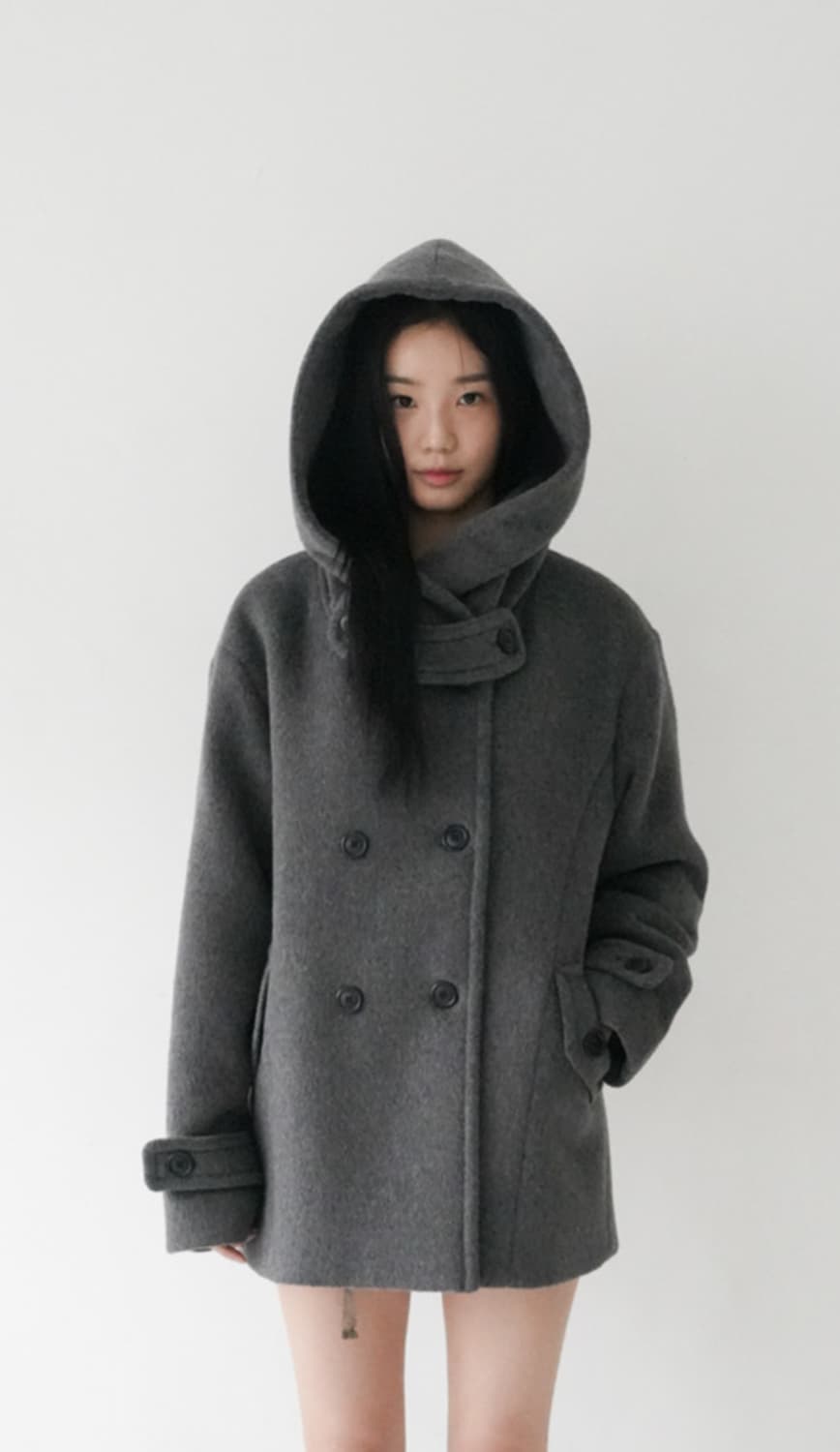 인앤양하모니 미야 코트 차콜 상품이미지5