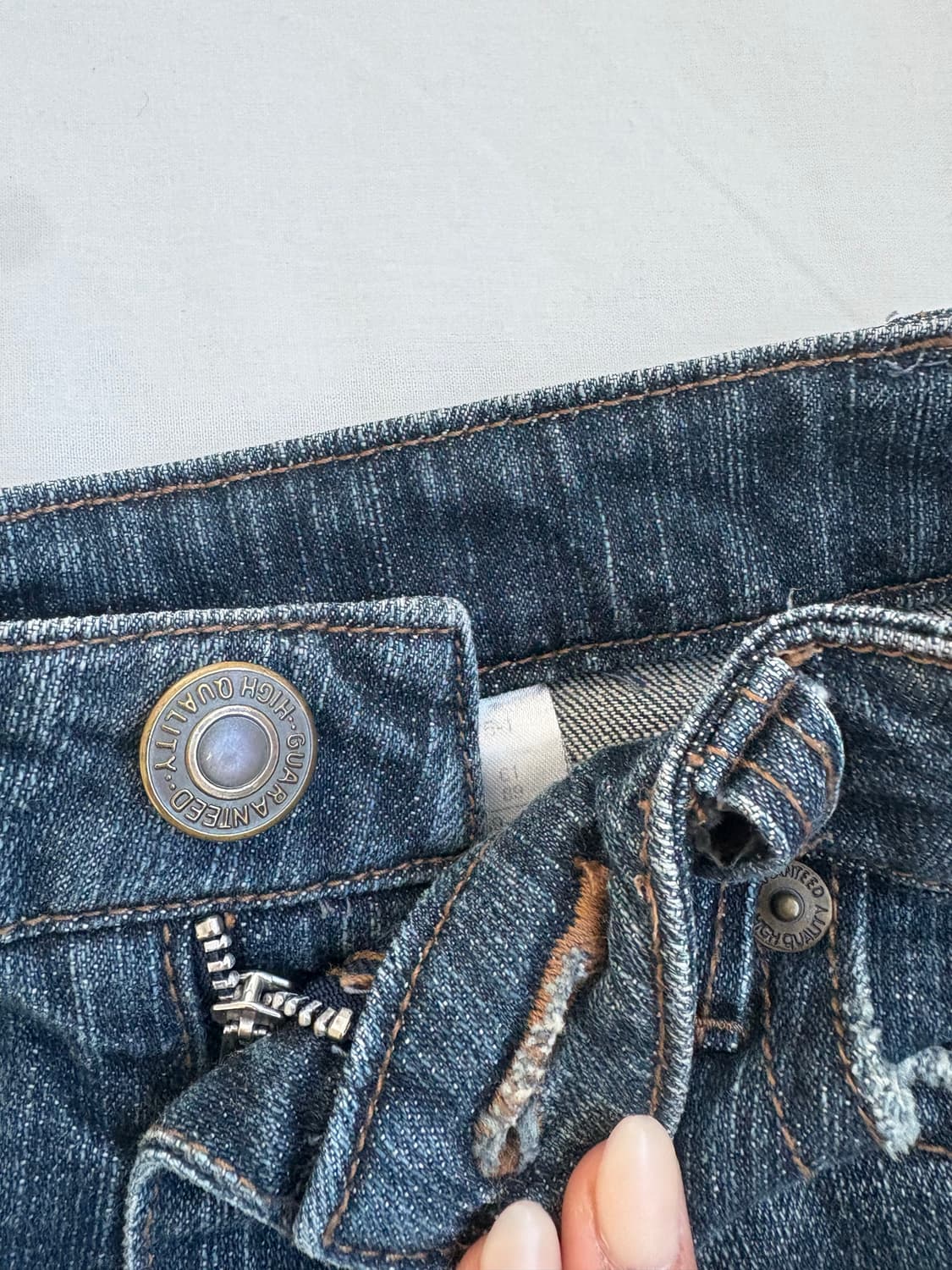 빈티지 미니 청 스커트 상품이미지4