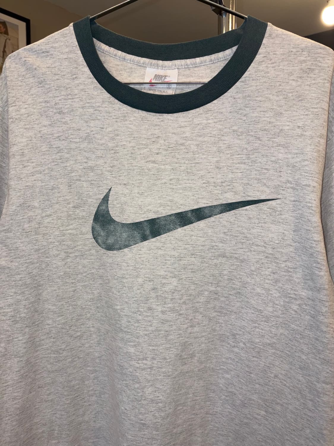 90’s Nike big swoosh logo faded T-shirt 상품이미지5