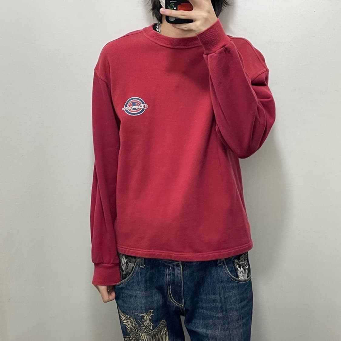 챔피온 프린팅 맨투맨 상품이미지1