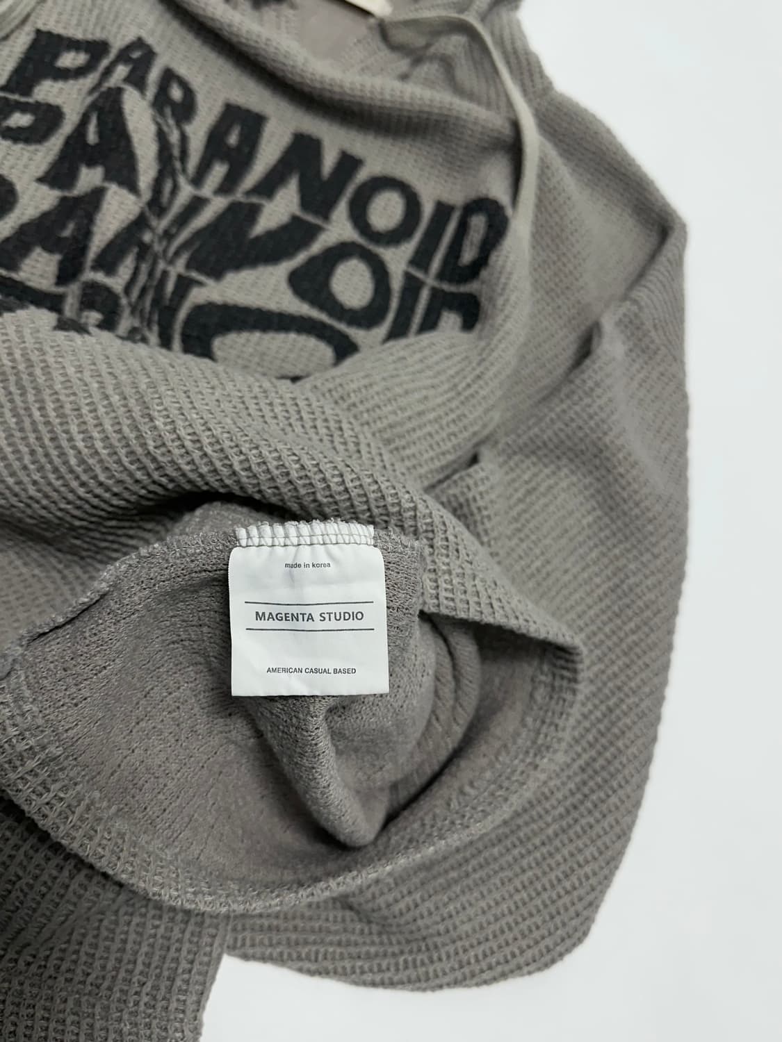 마젠타스튜디오 오버핏 와플 후드티 상품이미지7