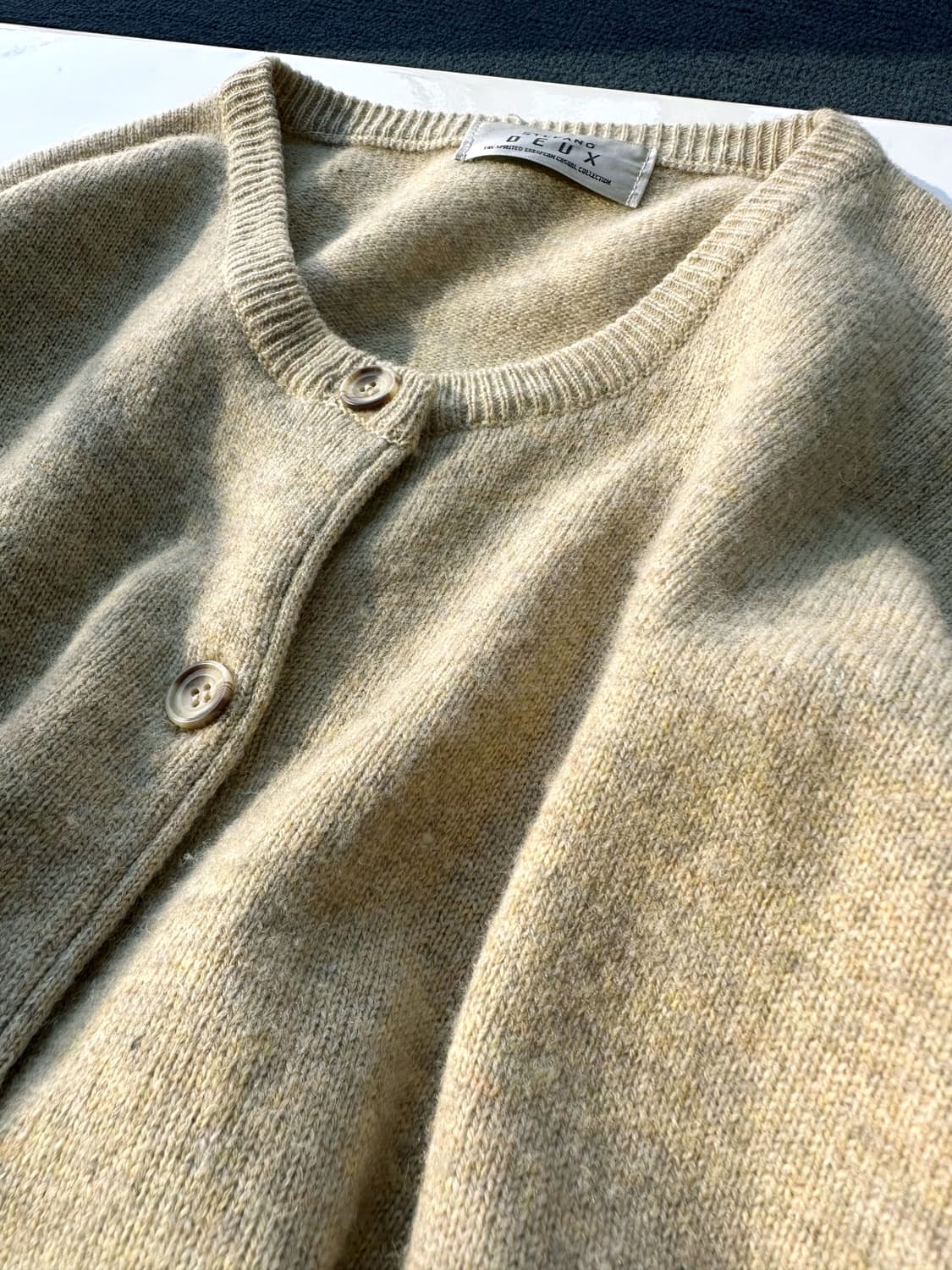 Wool crew neck knit cardigan 상품이미지9
