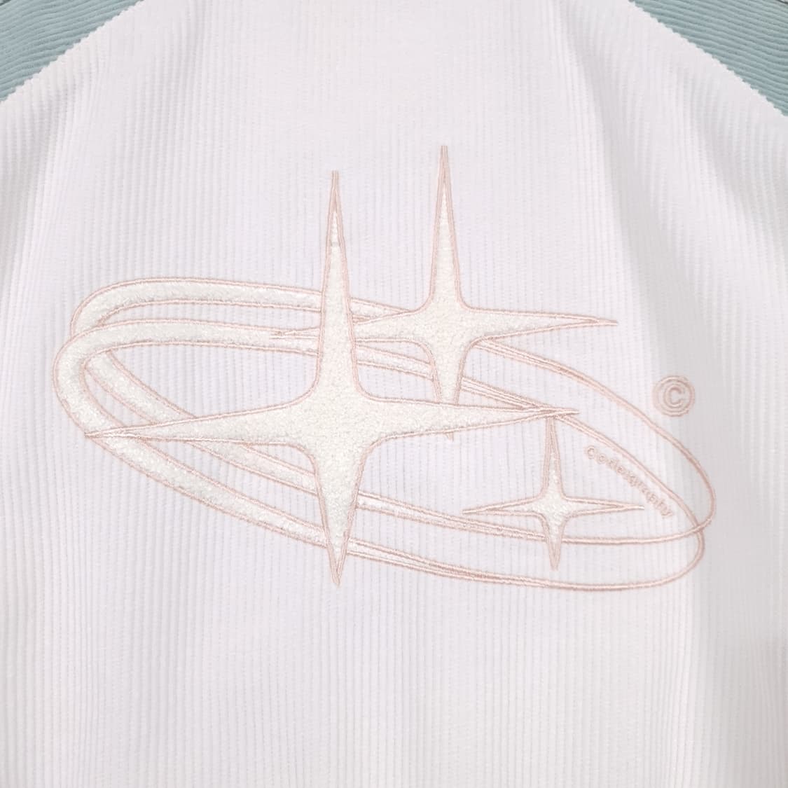 CGP 코드그라피 신형 23FW 코듀로이 배색 바시티 자켓 크림 M 상품이미지10