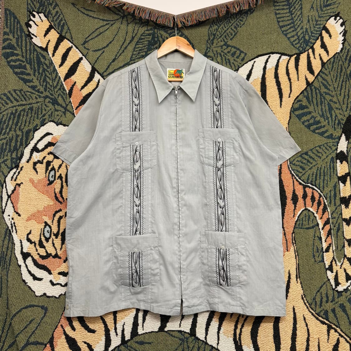 70s 빈티지 구아야베라 셔츠 집업 (2XL)  상품이미지1