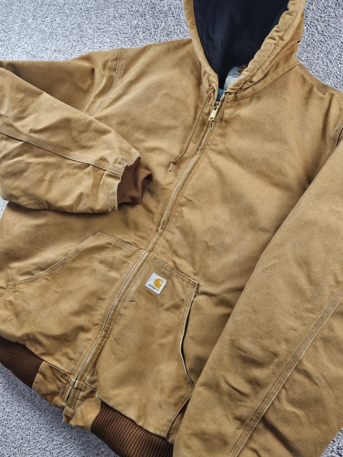 칼하트 J140 덕 캔버스 액티브 후드 워크 자켓 (XL) / 11209 상품이미지6